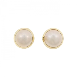 K18YG Mabe Pearl Earrings - Hàng hiệu Authentic