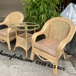 Ghế mây lưng mắt cáo 557102