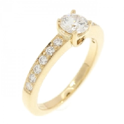 Nhẫn kim cương K18YG 0.39CT