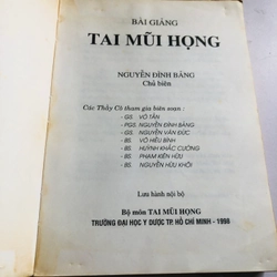 BÀI GIẢNG TẠI MŨI HỌNG  - 342 trang, nxb: 1998 547826