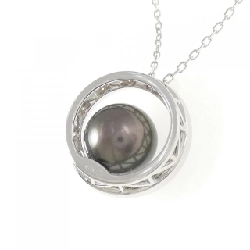 Mikimoto Ngọc trai đen dây chuyền 10.8mm - Hàng hiệu Chính hãng 840244