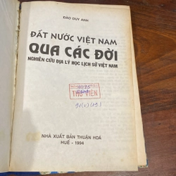 ĐẤT NƯỚC VIỆT NAM QUA CÁC ĐỜI, ĐÀO DUY ANH, ĐÓNG BÌA CỨNG (XB 1995) 502453