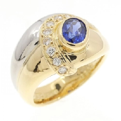 Nhẫn Sapphire K18YG/PT900 0.59CT