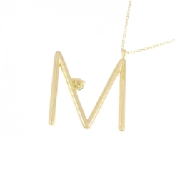 K18YG Chữ cái M Dây chuyền Sapphire - Hàng hiệu Chính hãng 862081