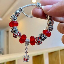 (Thanh lý chính hãng) Vòng tay trang sức bạc s925 PANDORA CHARM thương hiệu SAMMY JELWERY 182066