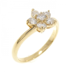 Nhẫn kim cương hoa K18YG 0.50CT