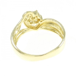 Nhẫn kim cương hoa K18YG 0.18CT 671334