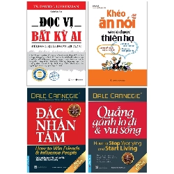Combo Sách Đọc Vị Bất Kỳ Ai + Khéo Ăn Nói Sẽ Có Được Thiên Hạ + Đắc Nhân Tâm + Quẳng Gánh Lo Đi Và Vui Sống (Bộ 4 Cuốn) - TS David J Lieberman, Trác Nhã, Dale Carnegie