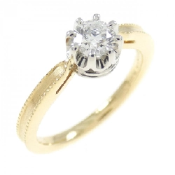 Nhẫn kim cương Solitaire 750YG/PT 0.250CT