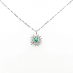 Dây chuyền Emerald PT900/PT850 0.20CT - Hàng hiệu Chính hãng