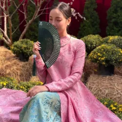 Áo dài tơ tằm 1021022