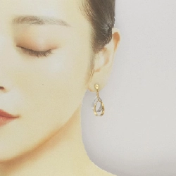 K18YG/PT Bông tai - Hàng hiệu Authentic 871104