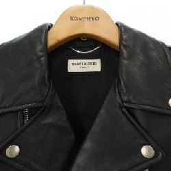 Áo khoác da biker SAINT LAURENT - Hàng hiệu Authentic 896022
