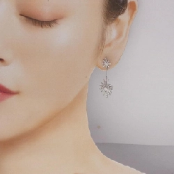 K18WG/K14WG Bông tai kim cương 1.10CT - Hàng hiệu Chính hãng 869273