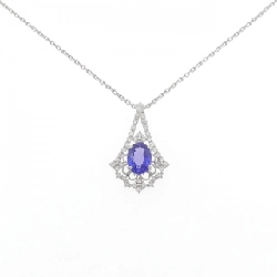 Dây chuyền Tanzanite PT900/PT850 4.362CT - Hàng hiệu Authentic