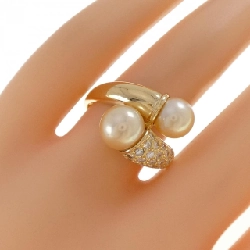 Nhẫn ngọc trai Akoya K18YG - Hàng hiệu Authentic 854578