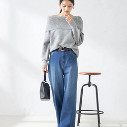 ÁO LEN BẸT VAI - XÁM UNI [SIZE L] 329542