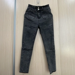 Quần jeans xám lông chuột