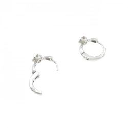 K18WG Bông tai kim cương 0.50CT - Hàng hiệu Chính hãng 868549