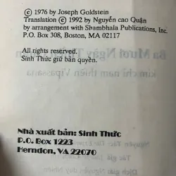 Ba mươi ngày Thiền Quán - Joseph Goldstein 926455