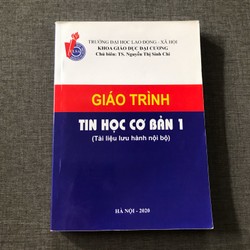 Giáo trình Tin Cơ Bản 1 & 2 ( mới 98%) sách tồn kho 154098