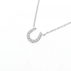 Dây chuyền kim cương hình móng ngựa 14KTWG - Hàng hiệu Authentic 858247