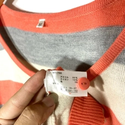 Áo Cadigan Mongtogi  Nhật Kẻ Sọc Trẻ Trung.Size M/L
 462628