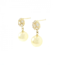 K18YG Bông tai ngọc trai Akoya 7mm - Hàng hiệu Chính hãng 869083