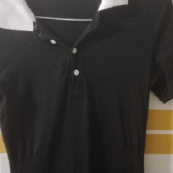Đầm Polo Nữ Triết Eo Dáng Xòe Cổ Phối Trắng Cộc Tay Chất Borip