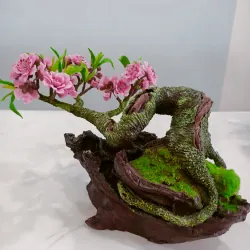 HOA ĐÀO BONSAI ĐẤT SÉT 799553
