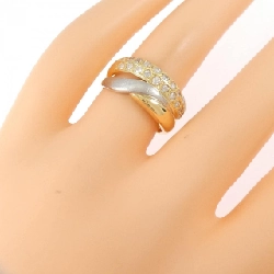 Nhẫn kim cương K18YG/PT850 0.55CT 666582