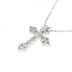 K18WG Dây chuyền kim cương chéo 0.30CT - Hàng hiệu Authentic 861953