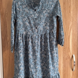 Váy  dạo phố, hoa xanh đen, size XL 462658
