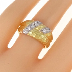 Nhẫn kim cương K18YG/PT900 0.25CT 670733