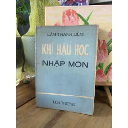 Khí hậu học nhập môn - Lâm Thanh Liêm