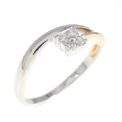 Nhẫn kim cương hoa K18WG/K18PG