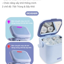 Máy tiệt trùng bình sữa mini chính hãng Irocker 363476