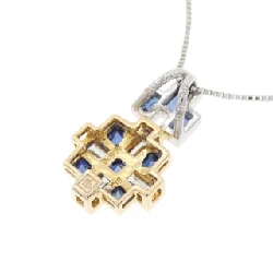 K18YG/PT900/PT850 Dây chuyền Sapphire 0.90CT - Hàng hiệu Chính hãng 859686