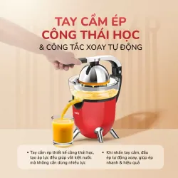 Máy vắt cam điện tự động UNIE UECJ-666R 100W — ép nhanh, chống nhỏ giọt, vận hành êm 578111