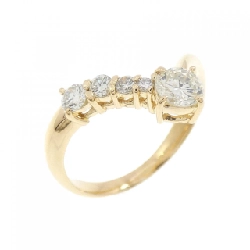 Nhẫn kim cương K18YG 0.50CT