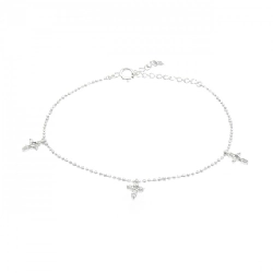 K14WG Vòng tay kim cương chéo 0.15CT - Hàng hiệu chính hãng 872222