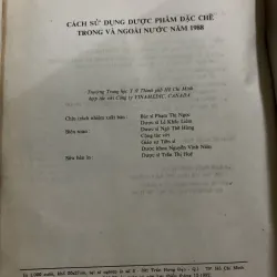 CÁCH SỬ DỤNG DƯỢC PHẨM ĐẶC CHẾ TRONG VÀ NGOÀI NƯỚC 998575