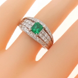 Nhẫn Emerald PT900 0.573CT - Hàng hiệu Chính hãng 848403