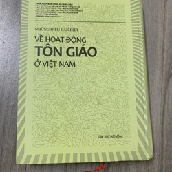 Những điều cần biết về hoạt động tôn giáo ở việt nam. Bìa cứng. 999 466050
