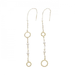 K18YG Bông tai ngọc trai nước ngọt - Hàng hiệu Authentic 876919