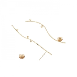 Bông tai cubic zirconia 4゜C 665423