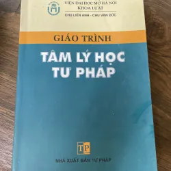 Giáo trình tâm lý học tư pháp - sách luật Việt Nam , Khổ lớn 