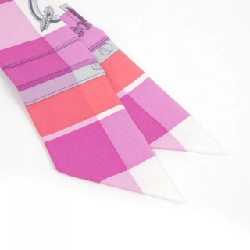 Khăn quàng cổ Hermès MORS ET GOURMETTES VICHY Twilly 063206S 623449