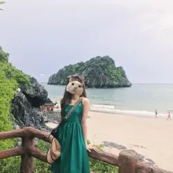 V111. Đầm 2 dây xanh lá size M 386676