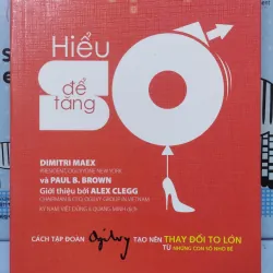 Sách: Hiểu để tăng số - TG: Dimitri Maex (B3)